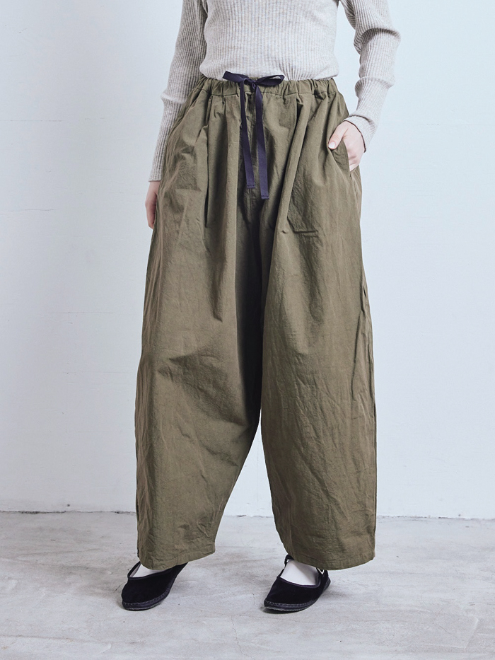 Dry cotton pierrot pants (khaki, black)