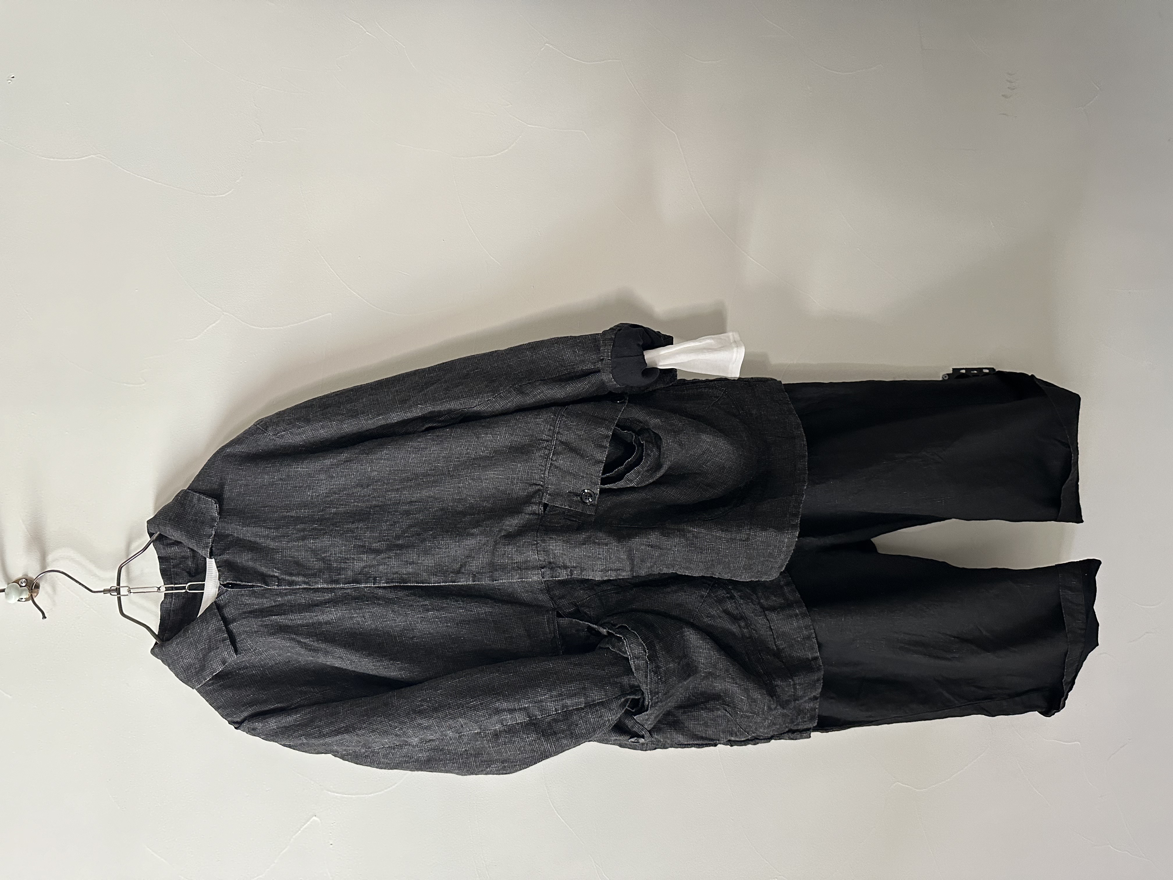 Peddlers coat (houndstooth black)