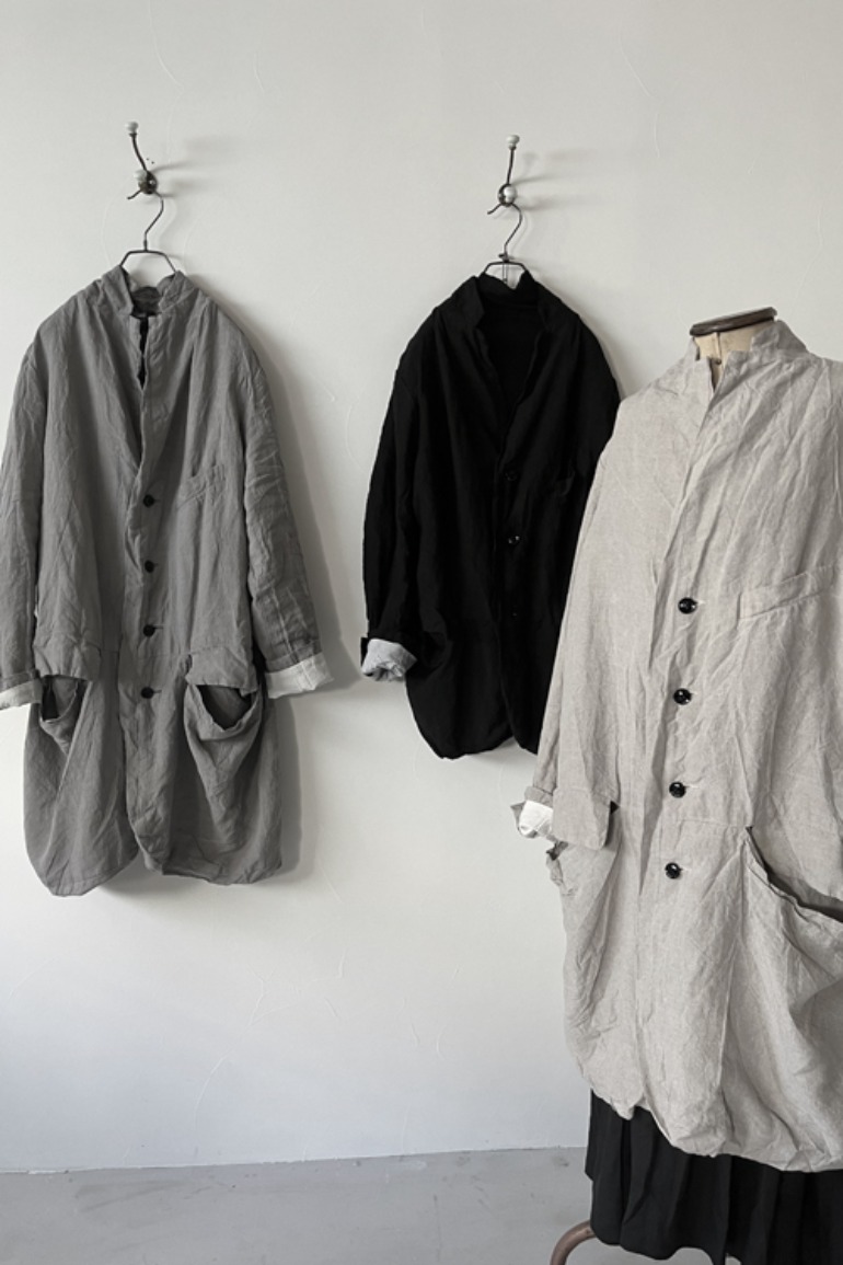 Arthur coat (natural, grey, black)
